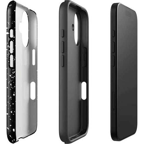 Black Speckle iPhone 16 Impact Case